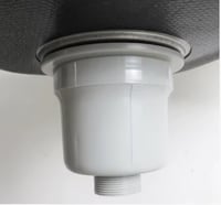 هراب مغسلة مطبخ رخام واستيل مفرد + مزوج 3 بوصة ثقي...