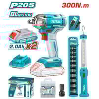 دريل شد كفرات بطارية 300 نيوتن 20 فولت مع كشاف وطق...