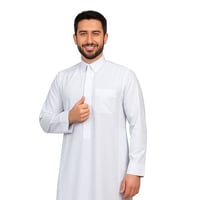 ثوب كريمى رجالى سحاب قلاب راكز