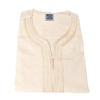 قميص مطرز رجالي نصف كم صيفي - راكز