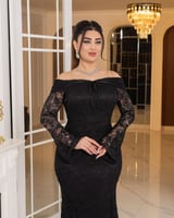 فستان همس الفخامة (اسود)