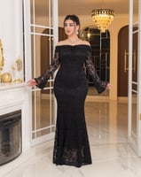 فستان همس الفخامة (اسود)