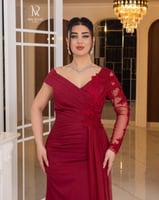 فستان "أميرة الليل" (احمر)