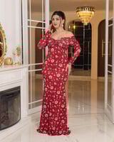 فستان همسة الزهور