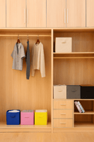 صندوق تخزين قماشي مقوى وقابل للطي "أسود" - منظم خز...