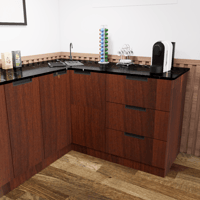 ركن قهوة بتصميم زاوية عصري أنيق,