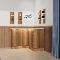 ركن قهوة بتصميم زاوية عصري أنيق,