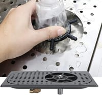 رينزر بار كوفي مستطيل اسود فتحات دائرية مقاس 17.5...