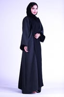 عبايه كتان مع تفته