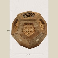 مبخرة خشبية سداسية بتصميم فاخر – لمسة تراثية للمجا...