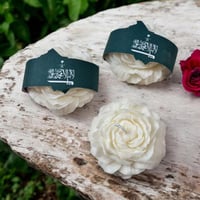 شمعة وردة الفاوانيا بثيم يوم الوطني