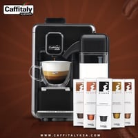باقة جهاز القهوة والحليب كافيتالي(بيانكا)