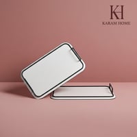 صينية تقديم جلد حجم وسط