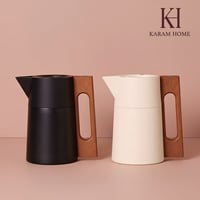 ترمس ستانليس ستيل ابيض حجم صغير - 1.0 لتر