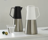 ترمس ستانليس ستيل بتصميم ايطالي(لون اسود) - 1.2 لت...