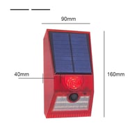 جهاز انذار متعدد الاصوات مع انارة بالطاقة الشمسية