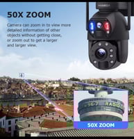 كاميرا طاقة شمسية بعدستين _ شريحة 12mp - x36