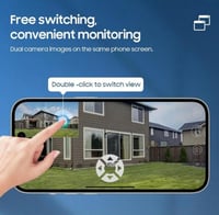 كاميرات الطاقة الشمسية المطورة 8MP - عدستين - شريح...