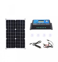 صديق الرحلات : لوح شمسي مرن 30w مع منظم بمدخلين us...