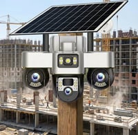 كاميرا طاقة شمسية 3 عدسات متحركة بنظام الشريحة