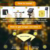 عقد طاقة شمسية 32 متر - 300 ليد صغير