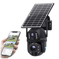 كاميرات طاقة شمسية شريحة - بعدستين متحركتين وبدقة...