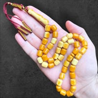 سبحة تراب كهرمان بولندي برائحة 9 ملم