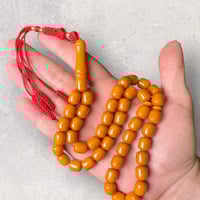 سبحة تراب كهرمان لبناني 10 ملم