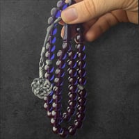 سبحة زعفران حرباء طربزونة وفواصل فضة