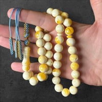 سبحة تراب كهرمان بولندي برائحة 12 ملم