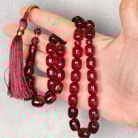 سبحة زعفران برميلي أحمر 11.5 ملم