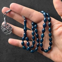 سبحة فتوران 7 ملم طرابزونة فضة