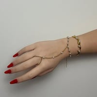 pearls hand chain