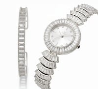 ساعة EVERD نسائي استيل طقم اسوارة