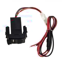 منفذين طبلون USB مستطيل بقوة 2.1A بغطاء مقاس 32