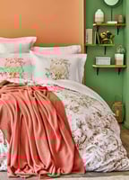 طقم مفارش مزدوج كينج سايز Elsira Extra لون خوخي