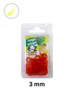 حجول مطاط مقاس 3مم R4W لون ابيض