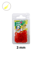 حجول مطاط مقاس 3مم R4W لون بنفسجي