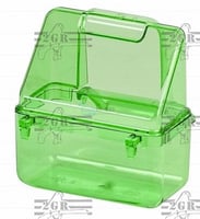 معلف داخلي وخارجي بخطافات بلاستيك اخضر