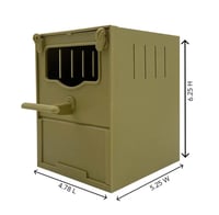 عش بلاستيك مكعب للفنش باب كبير 2GR