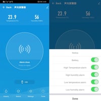 قارئ حرارة ورطوبة WiFi ذكي