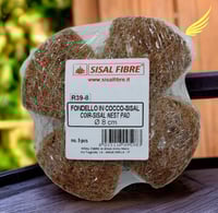 لباد جوز الهند مع القش ايطالي ( SISAL ) مقاس 8