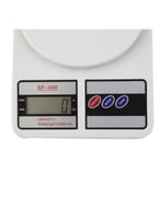 ميزان إلكتروني أبيض بحد 5-كيلو