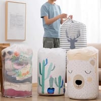 كيس مقوى كبير للملابس المتسخة والتخزين