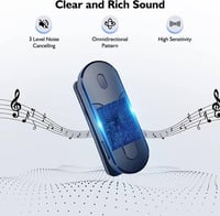 2ميكروفون اي ون E-ONE لاسلكي مزدوج لاجهزة ايفون وا...