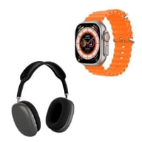 عرض 2X( ساعة الترا مقاس 49 + سماعة راس ب9)