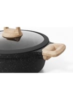 طقم ادوات طهي مكون من قدور ومقالي جرانيت، 7 قطع، م...