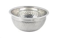 طاسه ستيل زبدية بنقوش دق الرمان (طقم قطعتين)