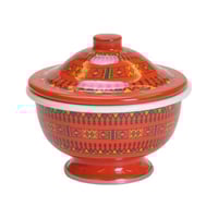 تمرية عسيري نقشة تراثي متعددة الأحجام لون أحمر من...