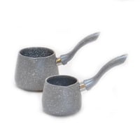 كنكة قهوة جرانيت رمادي متعددة الأحجام